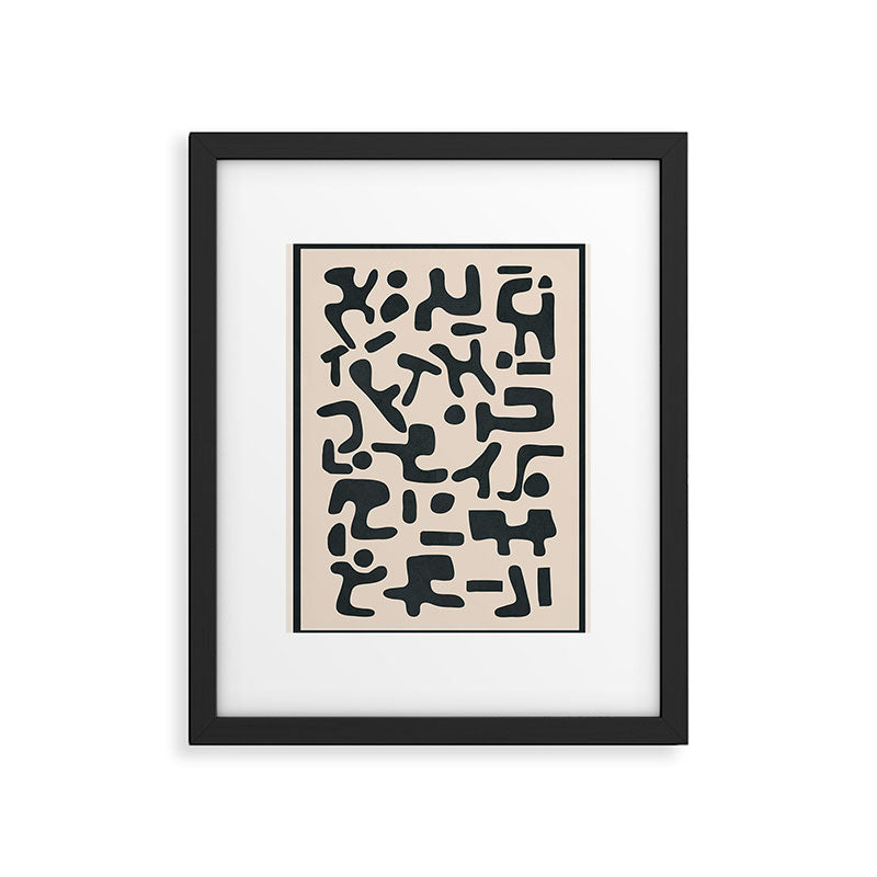 Organic Contemporary Modern Shapes 05 Framed Art Print Gallery Image 5