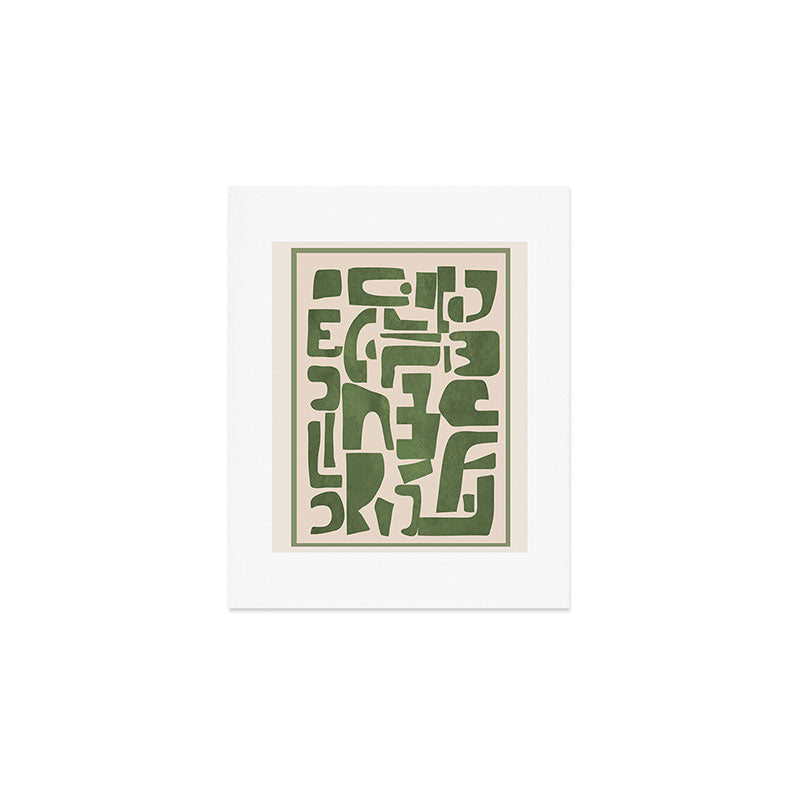 Organic Contemporary Modern Shapes 03 Art Print Gallery Image 1