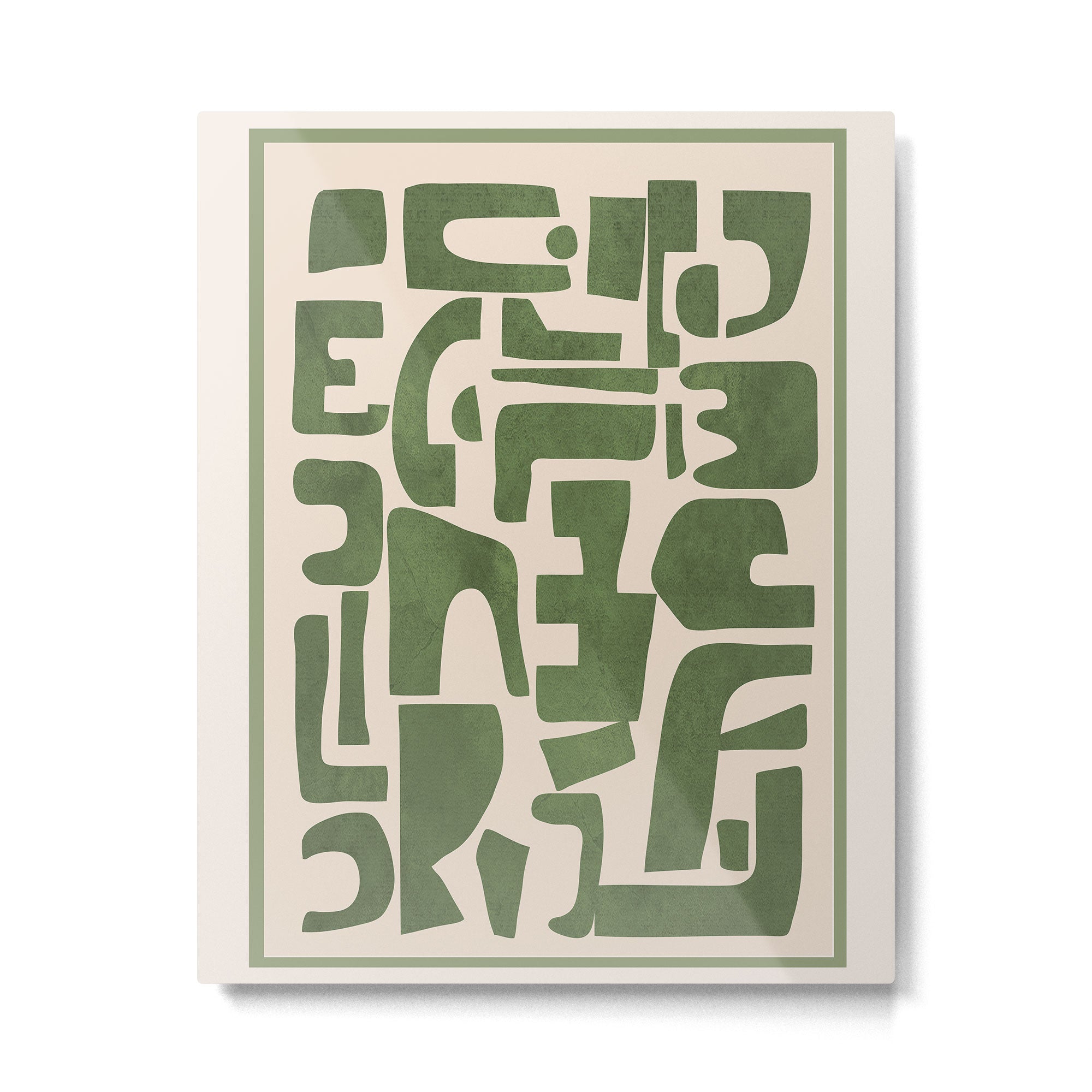 Organic Contemporary Modern Shapes 03 Metal Print Gallery Image 4