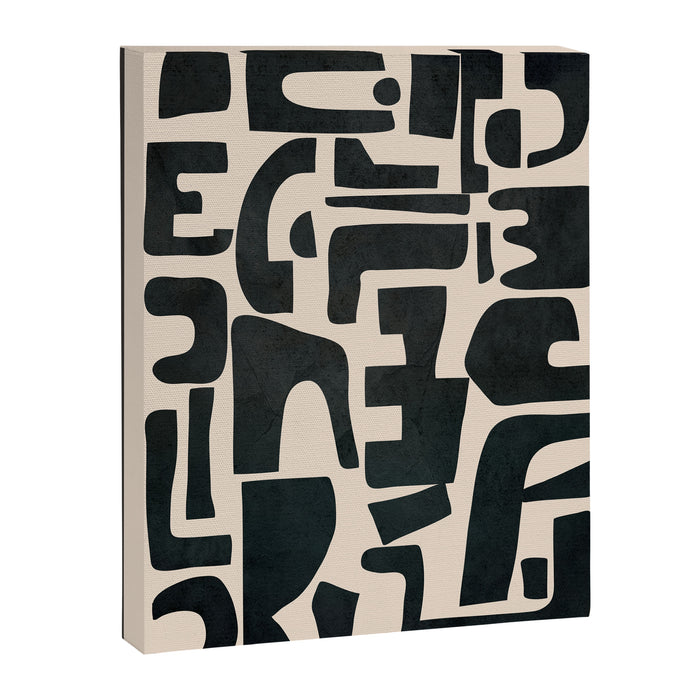 Organic Contemporary Modern Shapes 01 Canvas Print Gallery Image 1