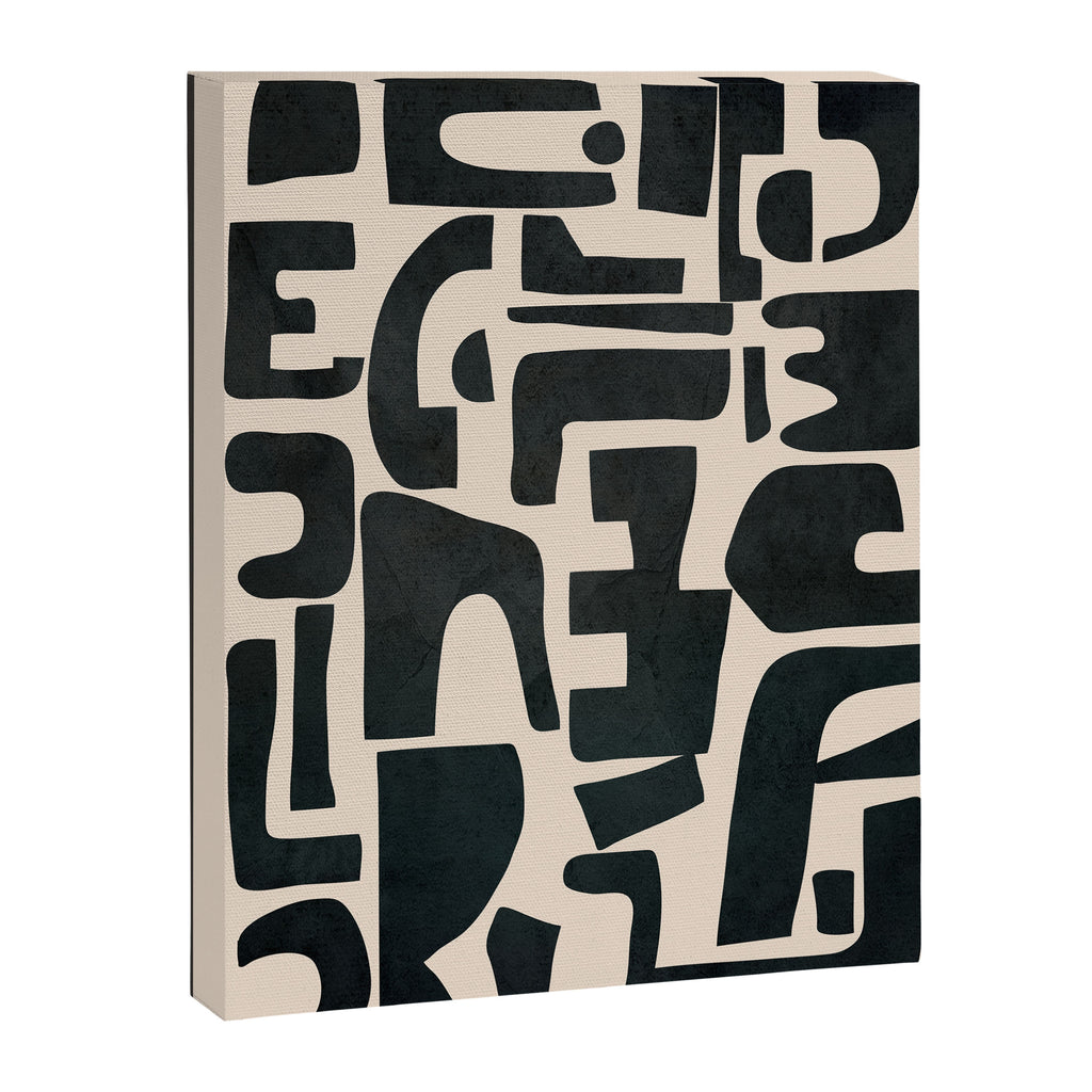 Organic Contemporary Modern Shapes 01 Canvas Print Gallery Image 6