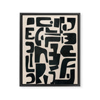Organic Contemporary Modern Shapes 01 Framed Canvas Print Gallery Image 6