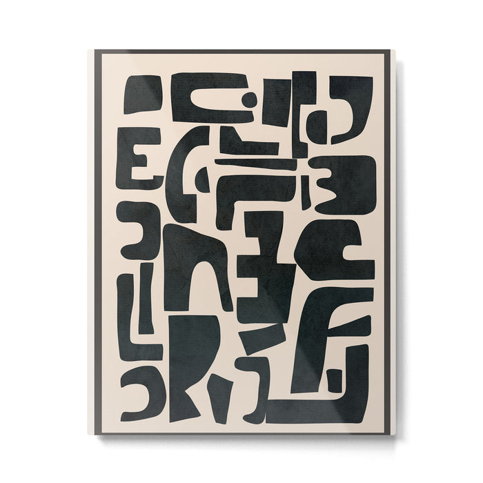 Organic Contemporary Modern Shapes 01 Metal Print Gallery Image 1