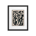 Organic Contemporary Modern Shapes 01 Framed Art Print Gallery Image 4