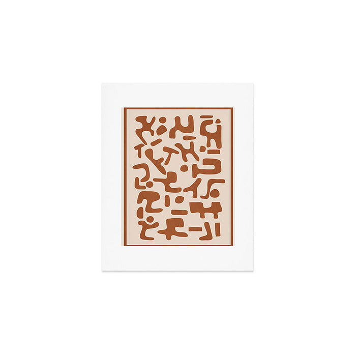 Organic Contemporary Modern Shapes 07 Art Print Gallery Image 1