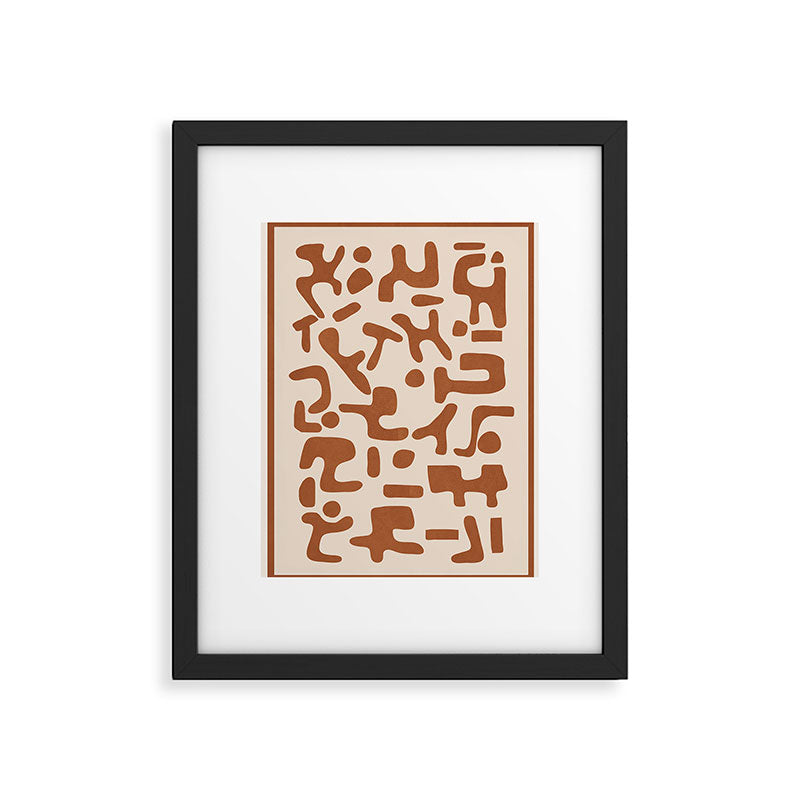 Organic Contemporary Modern Shapes 07 Framed Art Print Gallery Image 5