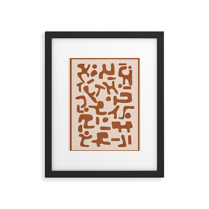 Organic Contemporary Modern Shapes 07 Framed Art Print Gallery Image 1