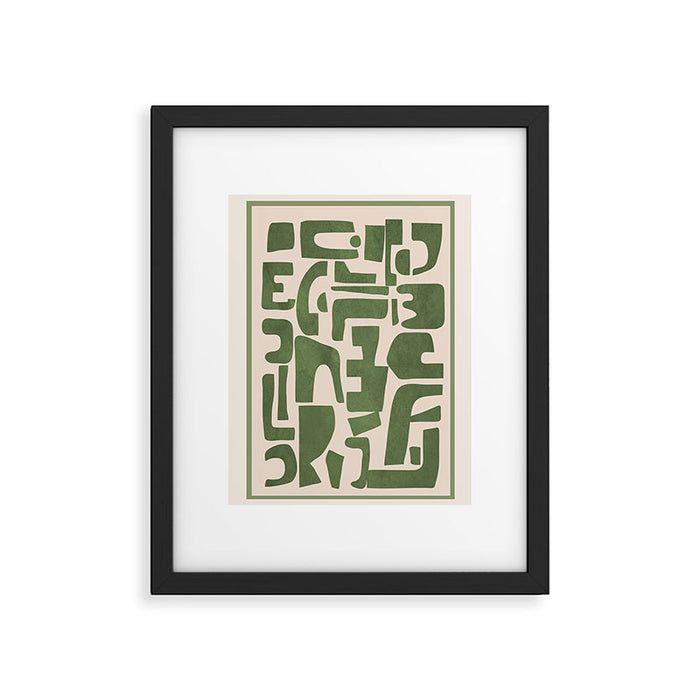 Organic Contemporary Modern Shapes 03 Framed Art Print Gallery Image 1