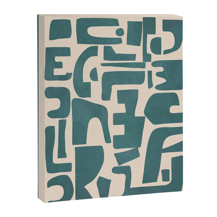Organic Contemporary Modern Shapes 12 Canvas Print Gallery Image 1