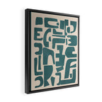Organic Contemporary Modern Shapes 12 Framed Canvas Print Gallery Image 2