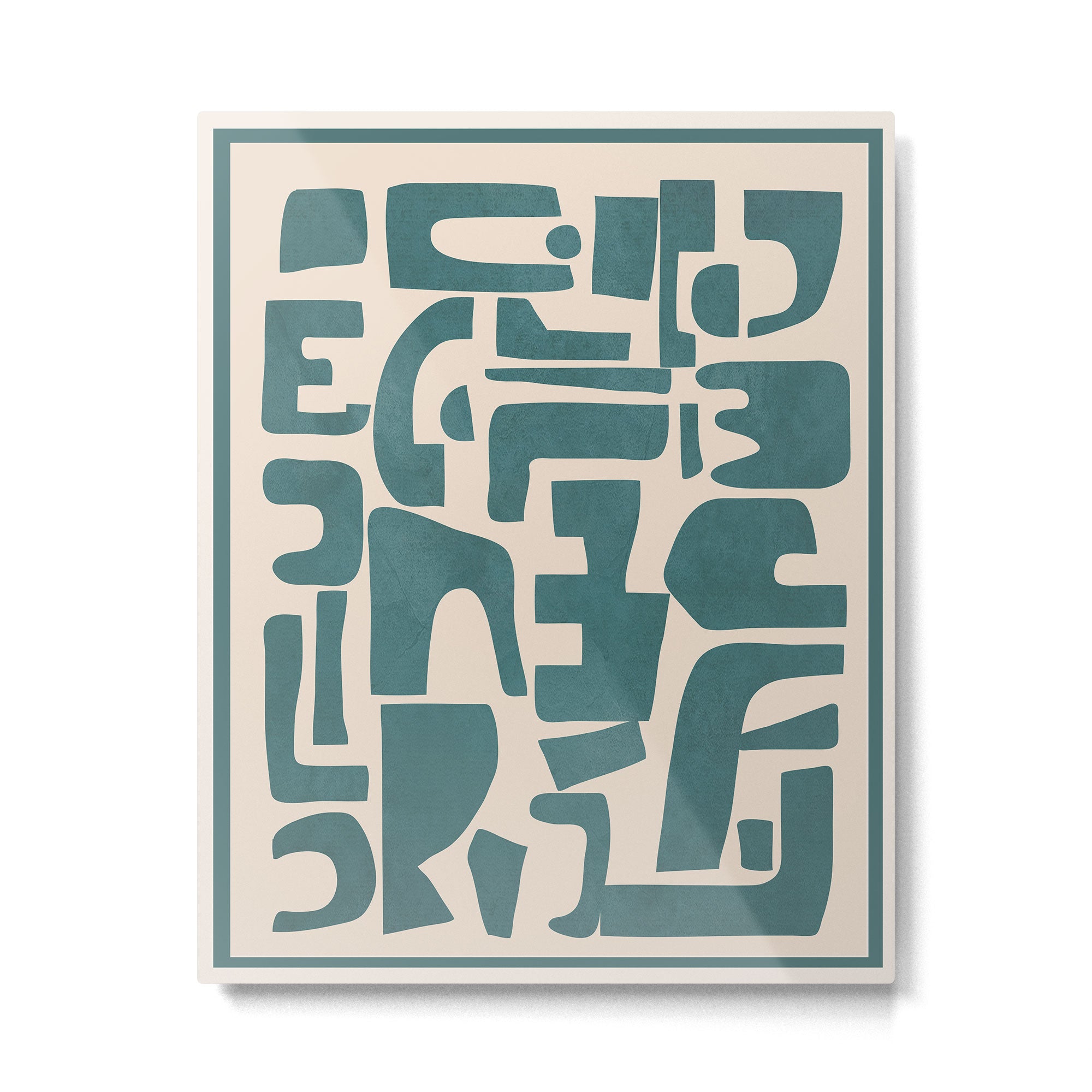 Organic Contemporary Modern Shapes 12 Metal Print Gallery Image 6