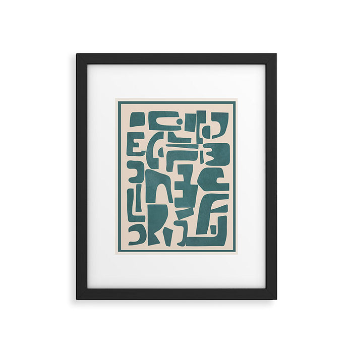 Organic Contemporary Modern Shapes 12 Framed Art Print Gallery Image 1