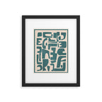 Organic Contemporary Modern Shapes 12 Framed Art Print Gallery Image 4