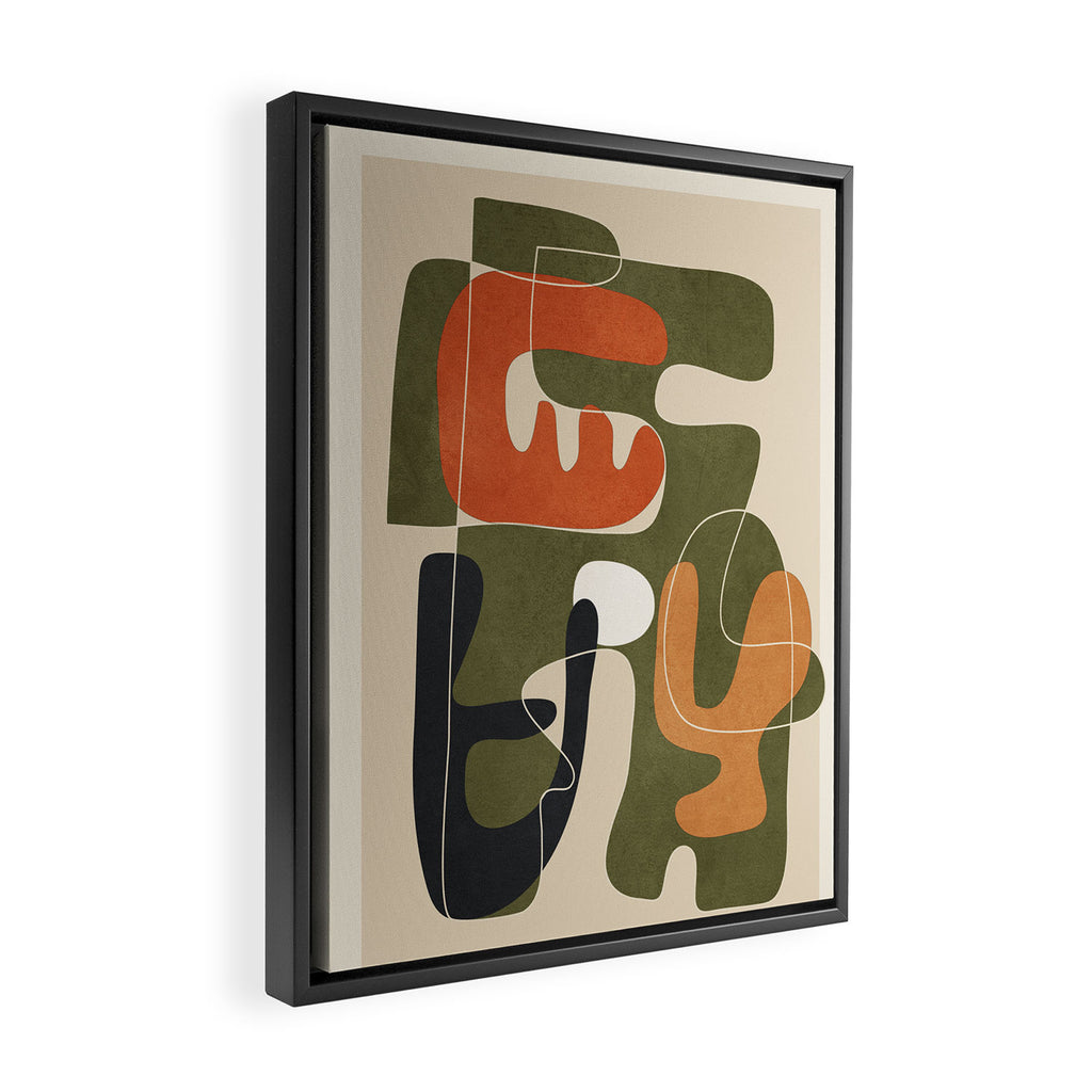 Organic Rhythms 2 Framed Canvas Print Gallery Image 2
