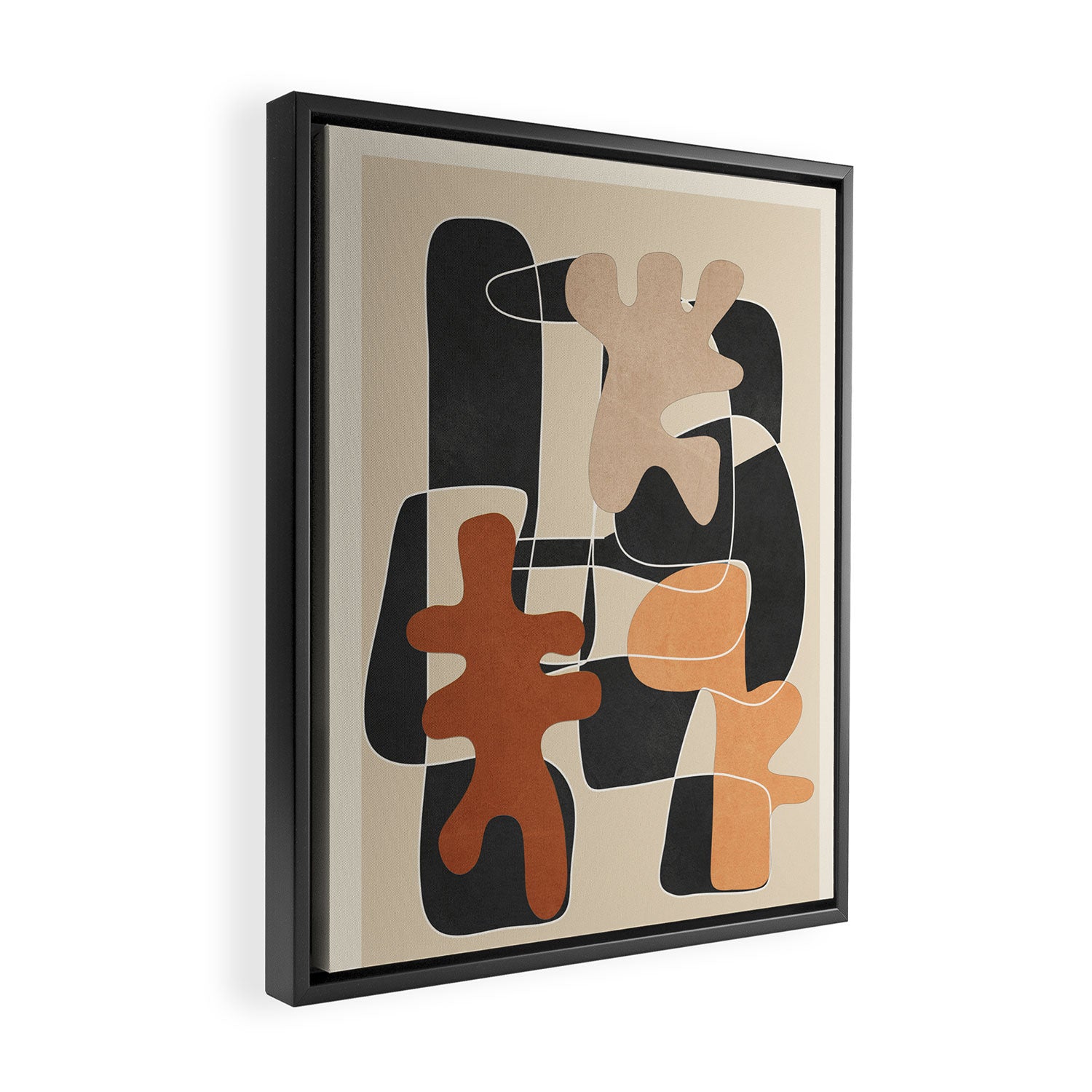 Organic Rhythms 9 Framed Canvas Print Gallery Image 2