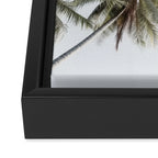 Palm Canopy - Minimal Tropical Wall Art Framed Canvas Print Gallery Image 3