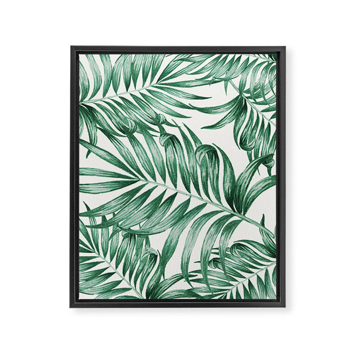 Palm Leaves Framed Canvas Print Gallery Image 1
