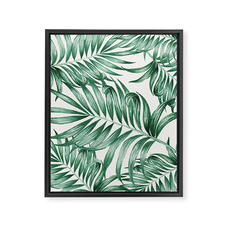 Palm Leaves Framed Canvas Print Gallery Image 6