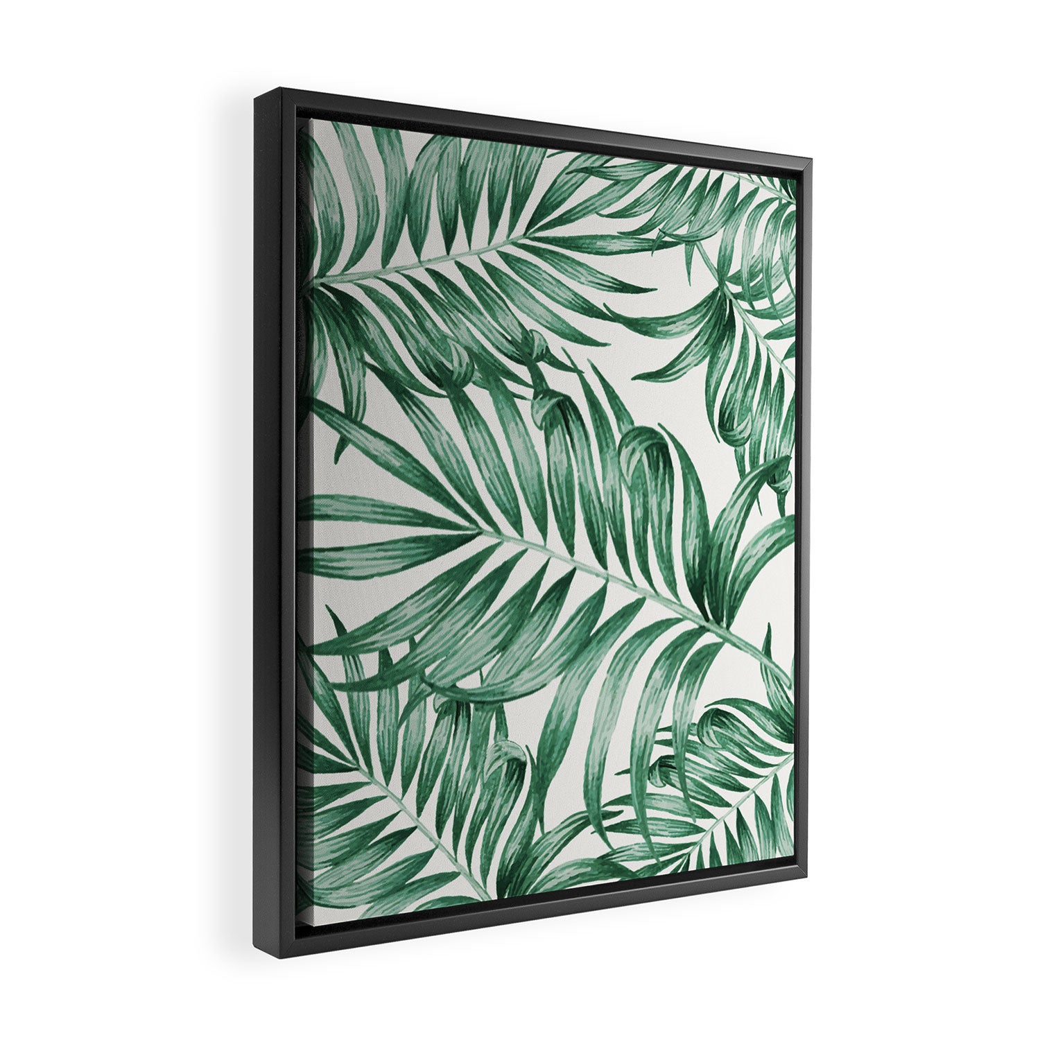 Palm Leaves Framed Canvas Print Gallery Image 2