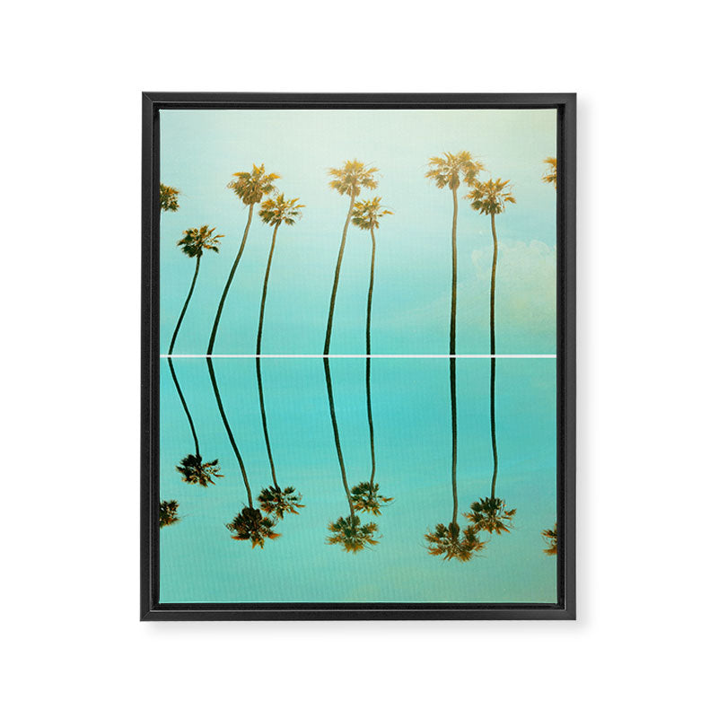 Palm Reflections Framed Canvas Print Gallery Image 8
