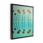 Palm Reflections Framed Canvas Print Gallery Image 2
