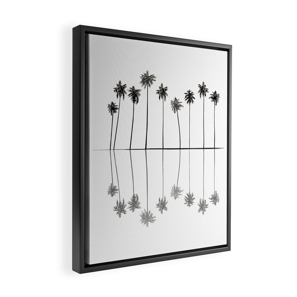Palm Reflections II Framed Canvas Print Gallery Image 2