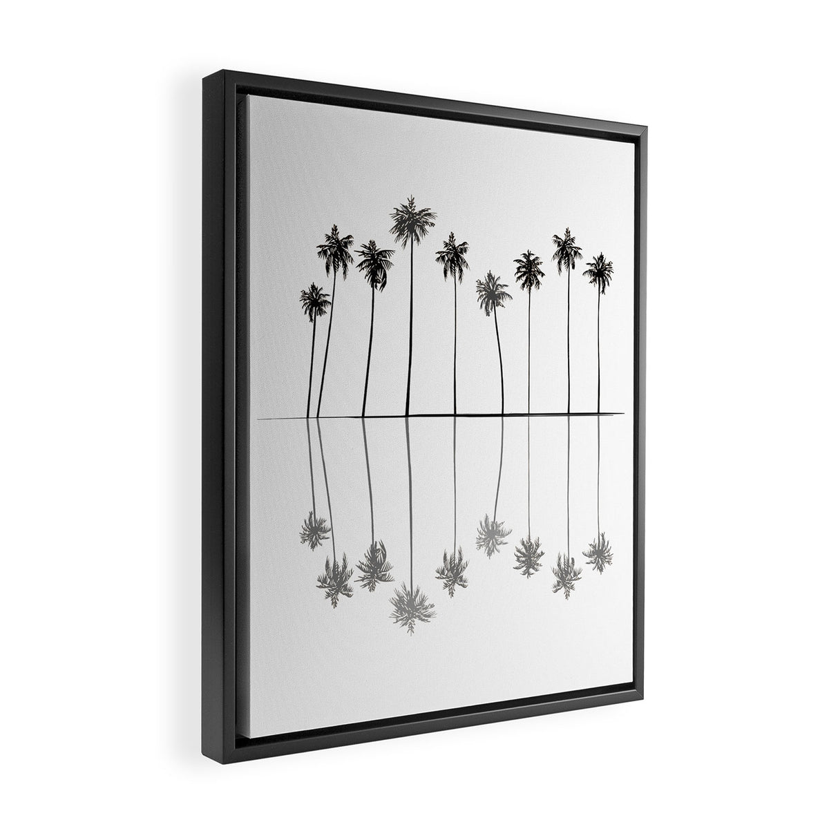 Palm Reflections II Framed Canvas Print Gallery Image 2