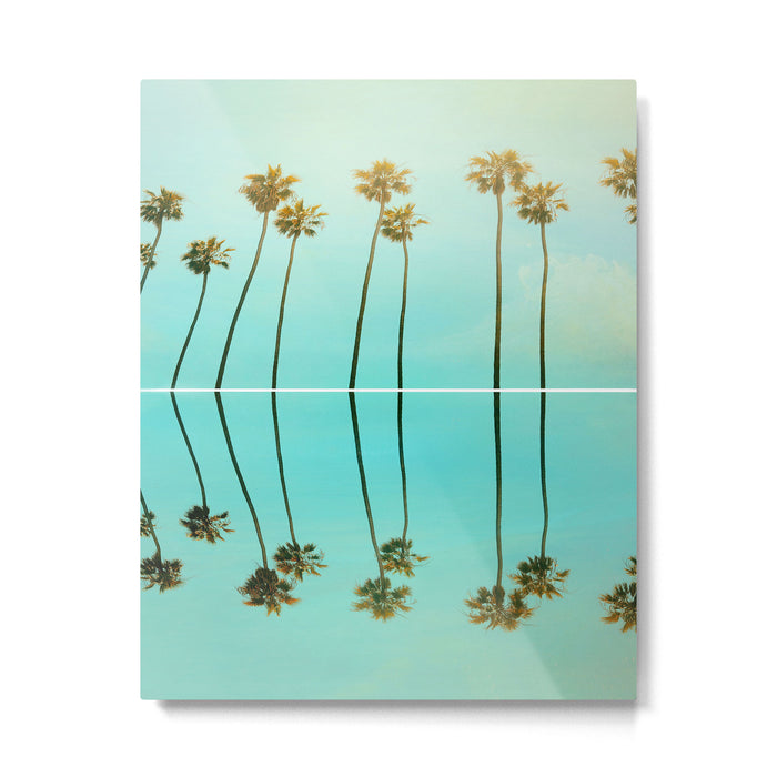 Palm Reflections Metal Print Gallery Image 1