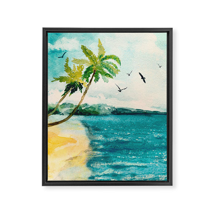Palm Trees 1 Framed Canvas Print Gallery Image 1