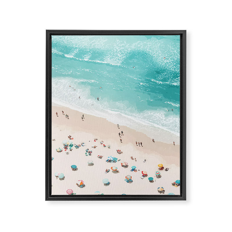 Pastel Beach Day Framed Canvas Print Gallery Image 6