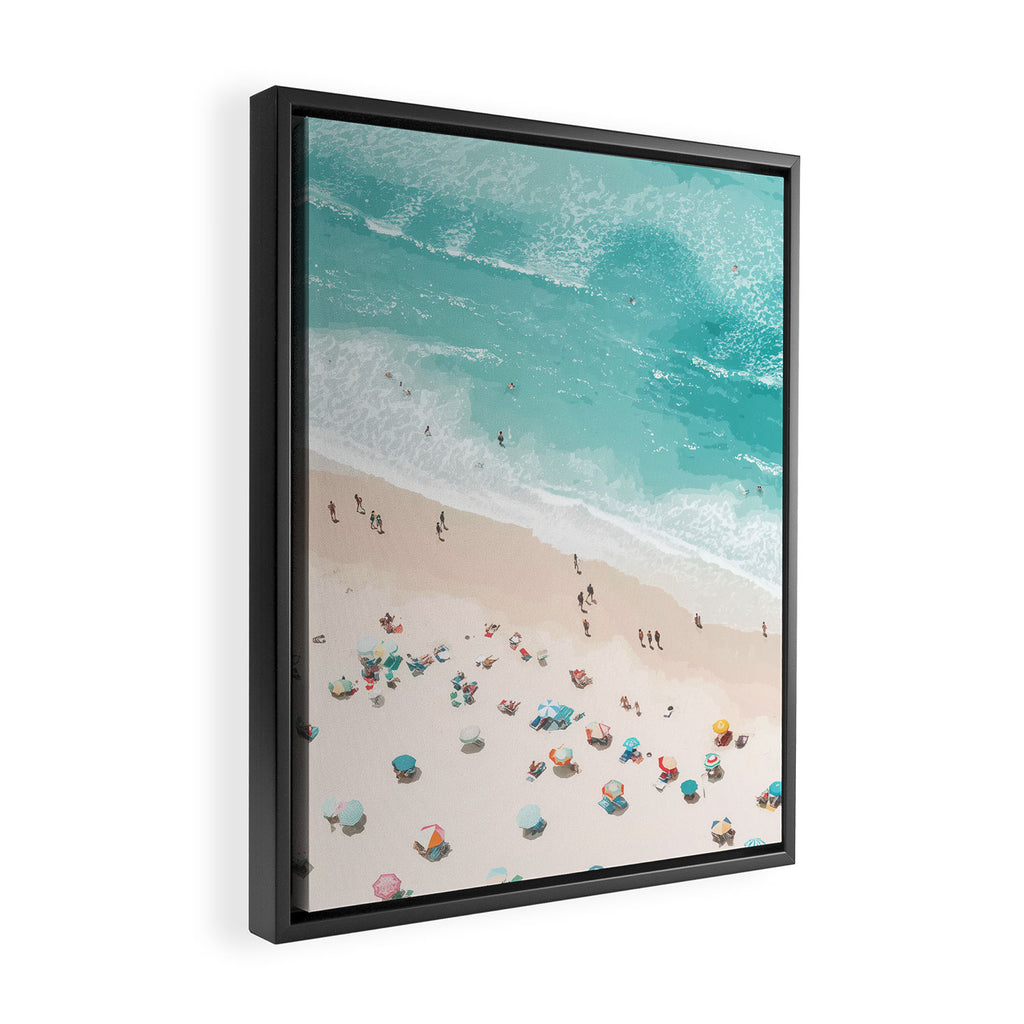 Pastel Beach Day Framed Canvas Print Gallery Image 2