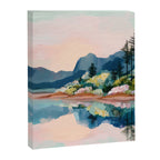Pastel Lake Reflections Canvas Print Gallery Image 6
