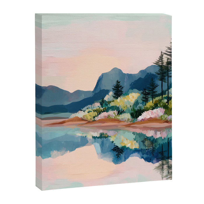 Pastel Lake Reflections Canvas Print Gallery Image 1