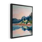 Pastel Lake Reflections Framed Canvas Print Gallery Image 2