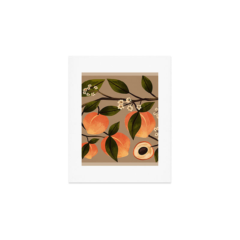 Peaches Botanical Art 2 Art Print Gallery Image 1