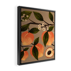 Peaches Botanical Art 2 Framed Canvas Print Gallery Image 2