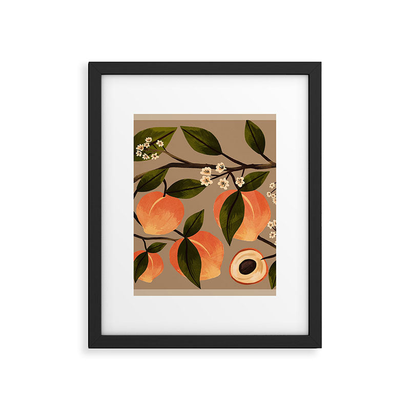 Peaches Botanical Art 2 Framed Art Print Gallery Image 6