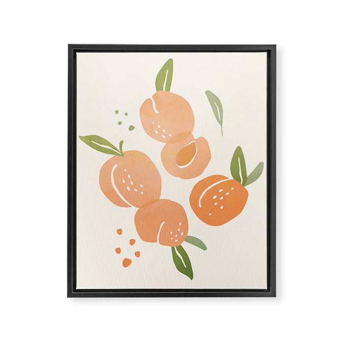 Peaches Framed Canvas Print Gallery Image 1