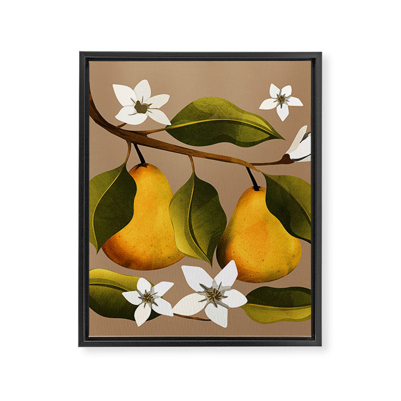 Pears Botanical Art 2 Framed Canvas Print Gallery Image 8