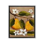 Pears Botanical Art 2 Framed Canvas Print Gallery Image 8