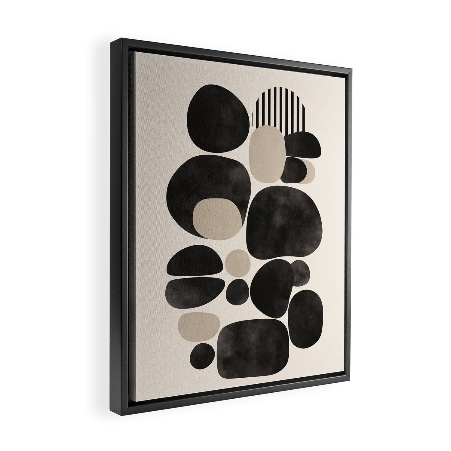 Pebble Form Framed Canvas Print Gallery Image 2