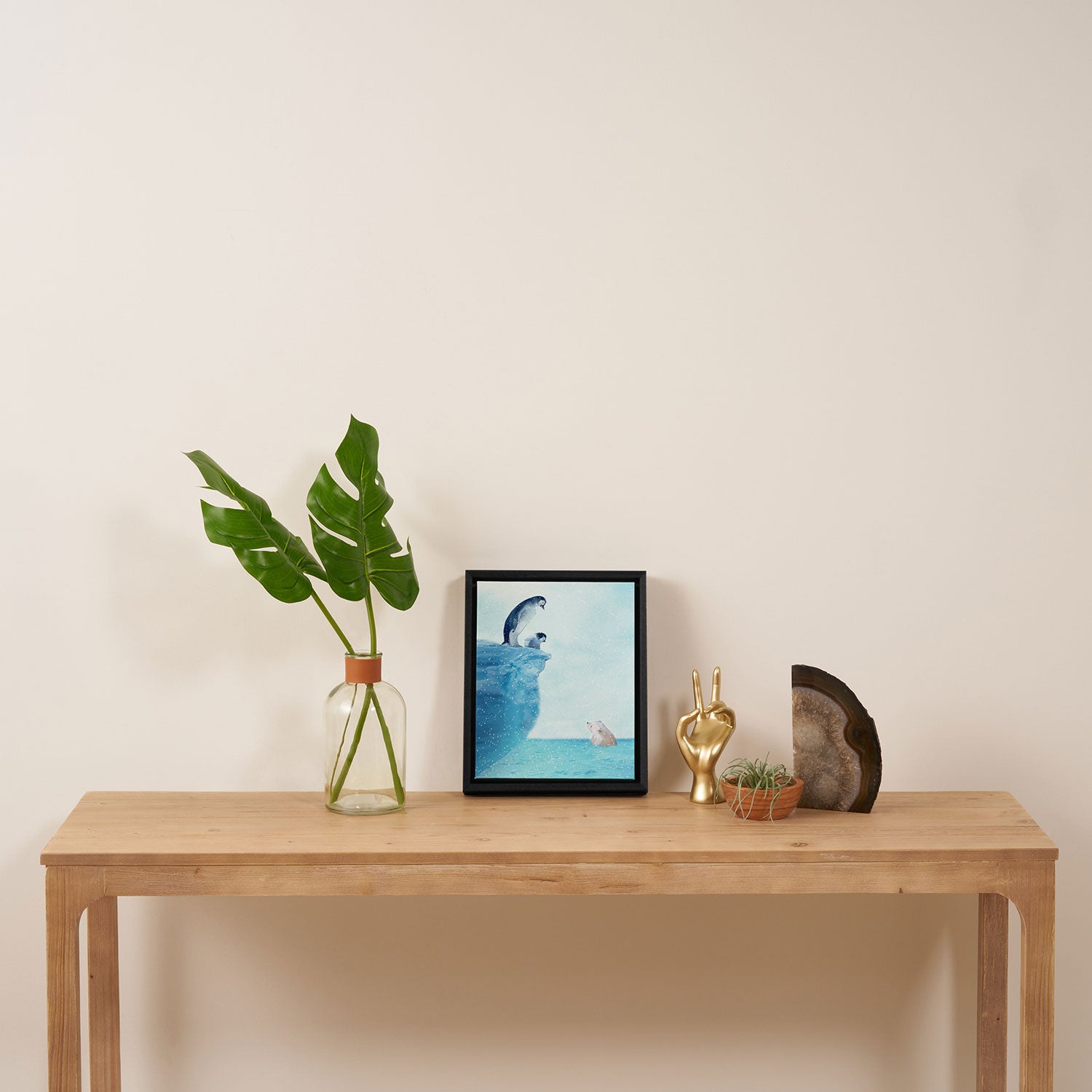 Penguins Framed Canvas Print Gallery Image 4