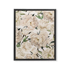 Peonies Pattern Framed Canvas Print Gallery Image 6
