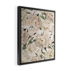 Peonies Pattern Framed Canvas Print Gallery Image 2