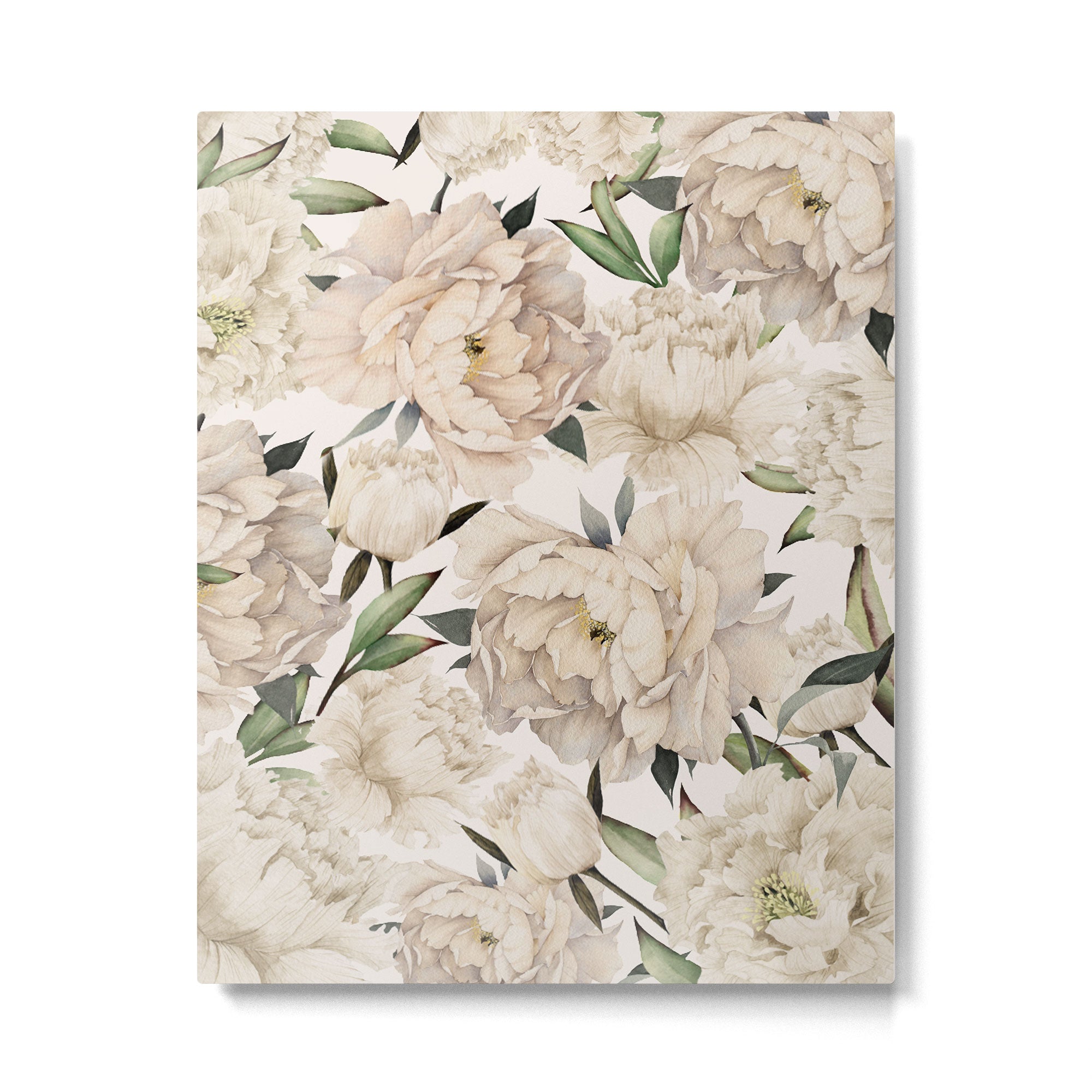 Peonies Pattern Metal Print Gallery Image 4