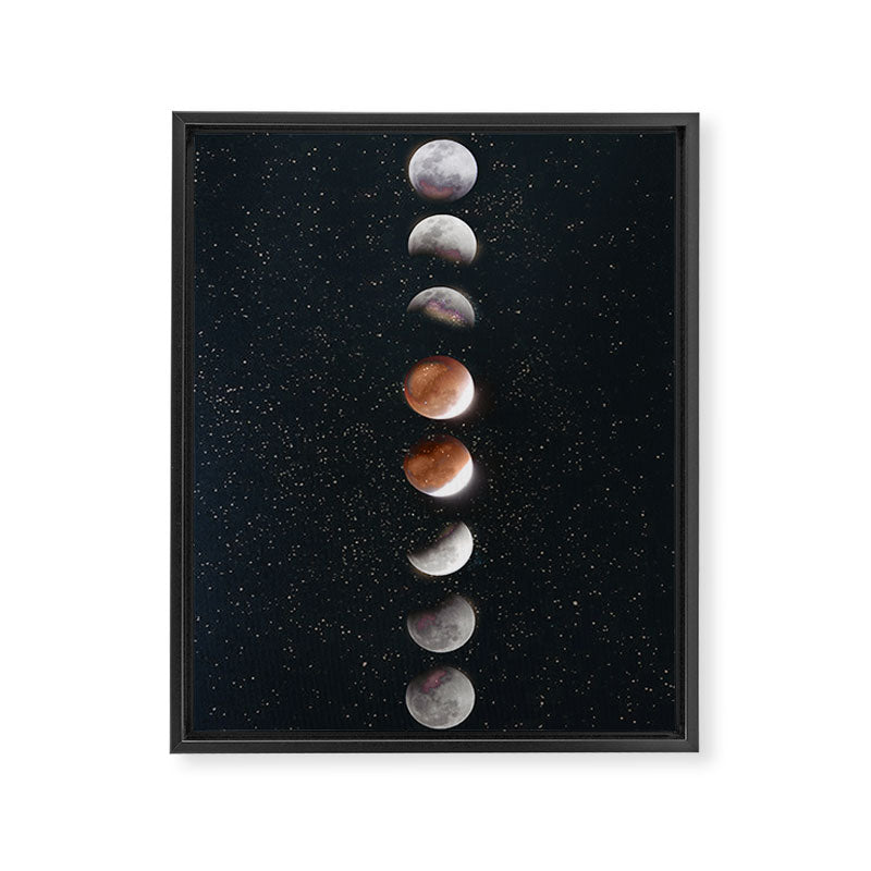 Phases of the Moon II Framed Canvas Print Gallery Image 6