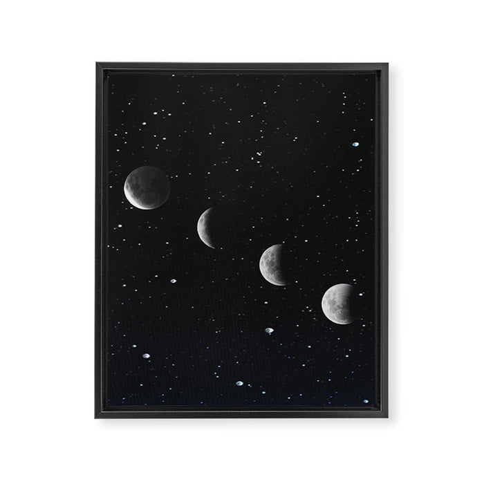 Phases of the Moon Framed Canvas Print Gallery Image 1