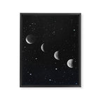 Phases of the Moon Framed Canvas Print Gallery Image 6