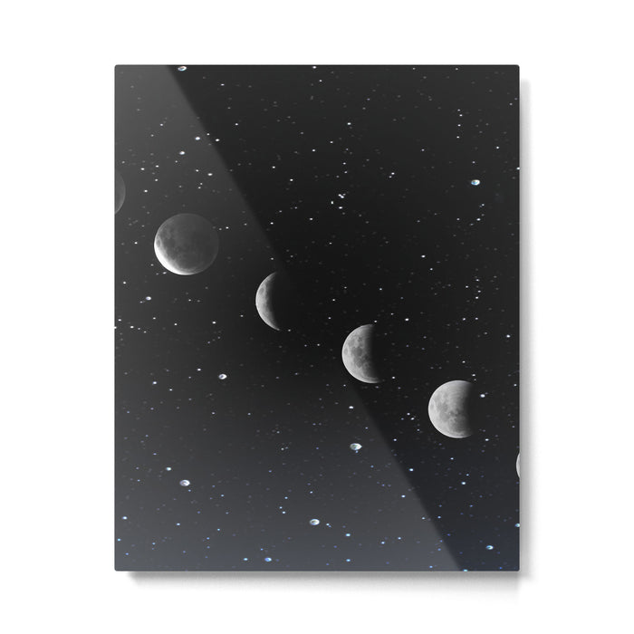 Phases of the Moon Metal Print Gallery Image 1