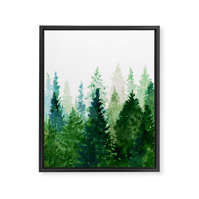 Pine Trees 2 Framed Canvas Print Gallery Image 6